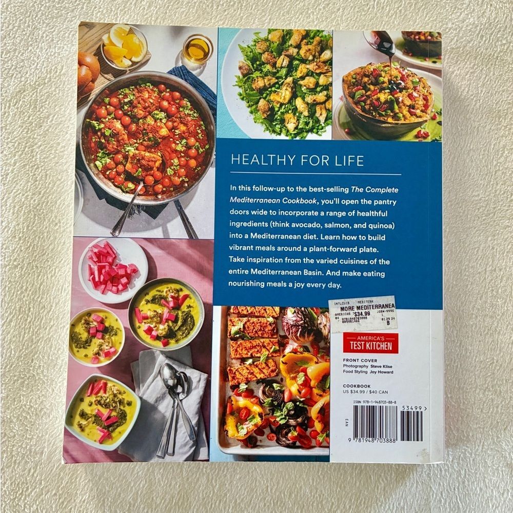 America’s Test Kitchen Cookbook More Mediterranean 225+ Plant Forward Recipes - Picture 3 of 16